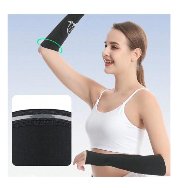 Breathable Volleyball Arm Guards, Pressure Basketball Tennis Training, Sponge Shockproof Arm Protection, 1 Pair Sports Equipment