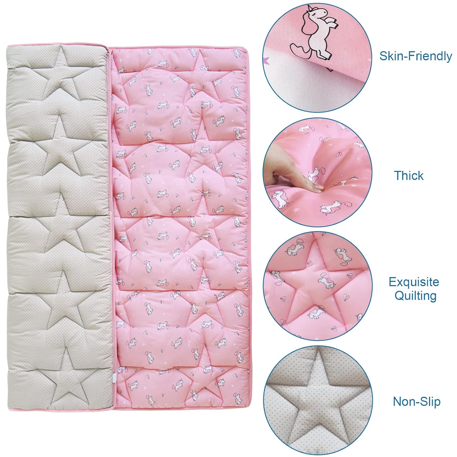 SpringSpirit Thicker Padded Baby Play Mat Playpen Mat - Large Soft Non-slip Kids Christmas Gifts Floor Crawling Tummy Time Foldable Portable Lightweight Indoor Outdoor Activity Mat, Pink Unicorn, Outdoorfun #TiktokShopSpringGlowUp SpringSpirit Thicker Padded Baby Play Mat Playpen Mat - Large Soft Non-slip Kids Christmas Gifts Floor Crawling Tummy Time Foldable Portable Lightweight Indoor Outdoor Activity Mat, Pink Unicorn, Outdoorfun #TiktokShopSpringGlowUp
