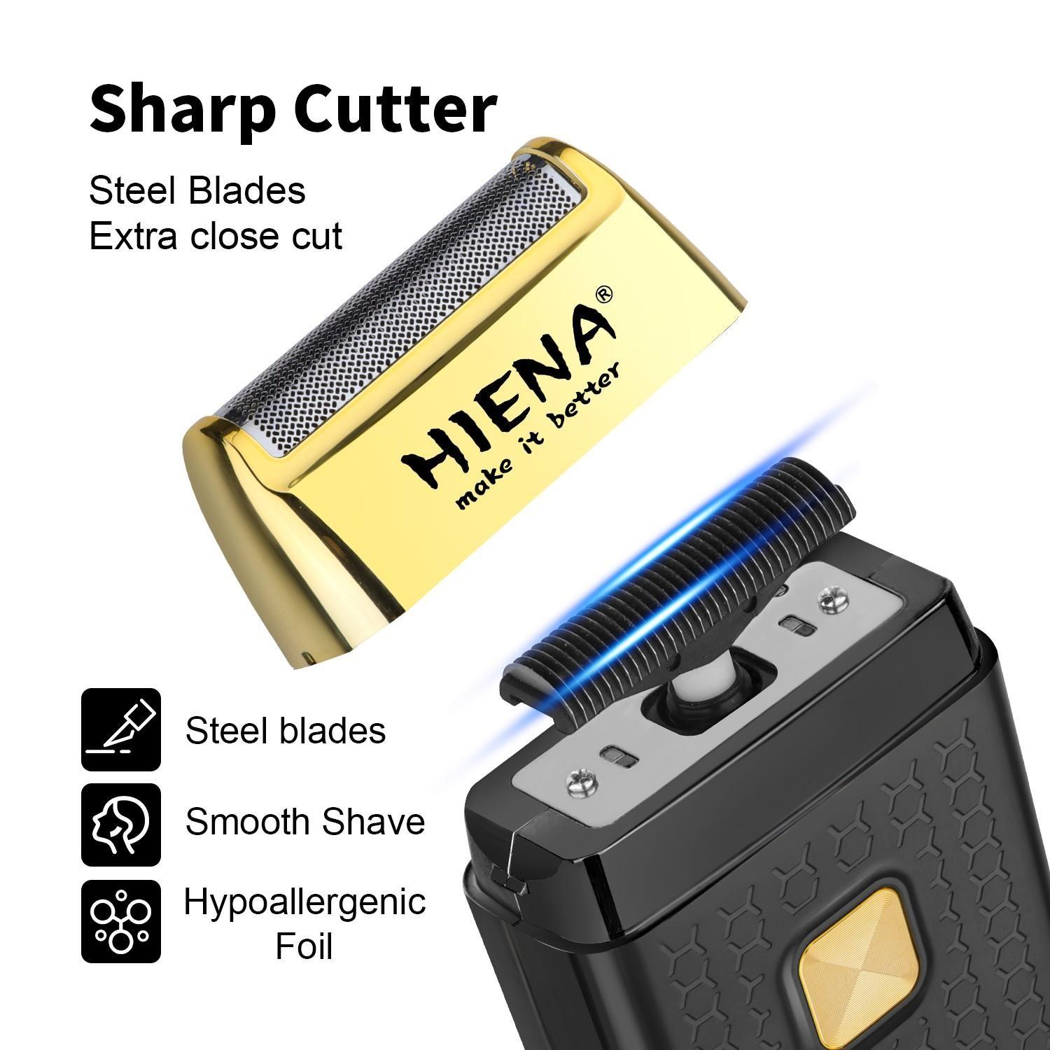 HIENA 3-in-1 Cordless Grooming Kit｜USB Fast Charge, Adjustable Blade & Multi-Size Combs for Hair, Beard & Body Trimming. Perfect for Home, Travel & Daily Styling. An Ideal Gift for Men