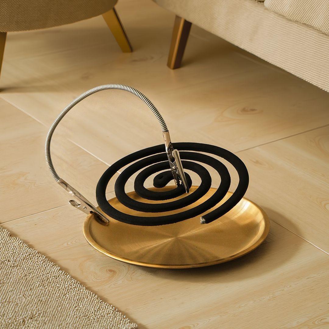 Home Metal Mosquito Repellent Holder, Multi-Functional Extended Dual-Head Mosquito Clip Stand, Space-Saving Iron Mosquito Rack