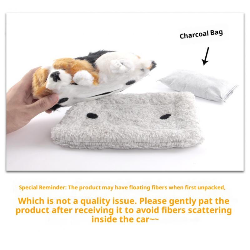 Car Ornaments Cute Simulation Stuffed Animal Realistic Sleeping Cats Decoration Automobiles Lovely Plush Kittens Doll Toy Children Gifts Auto Accessories