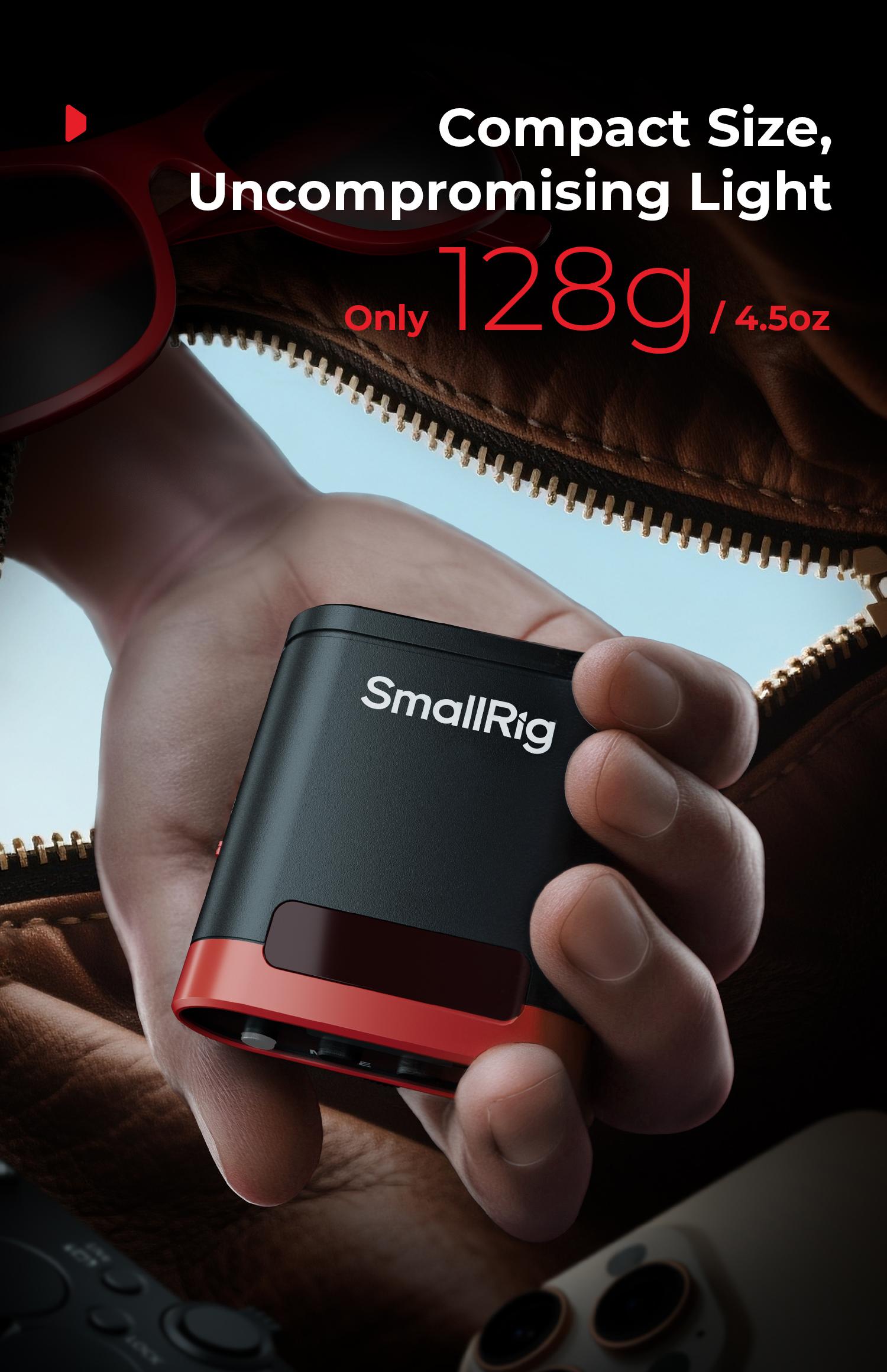 SmallRig RS20 Mini Camera Flash for Canon for Sony, GN12 Speedlite Flash for Camera with 2000mAh Battery OLED Screen, 8 Levels 500 Full-Power Flashes/1.8s Recycle/6500K, A/M Mode 1/1-1/128-5374