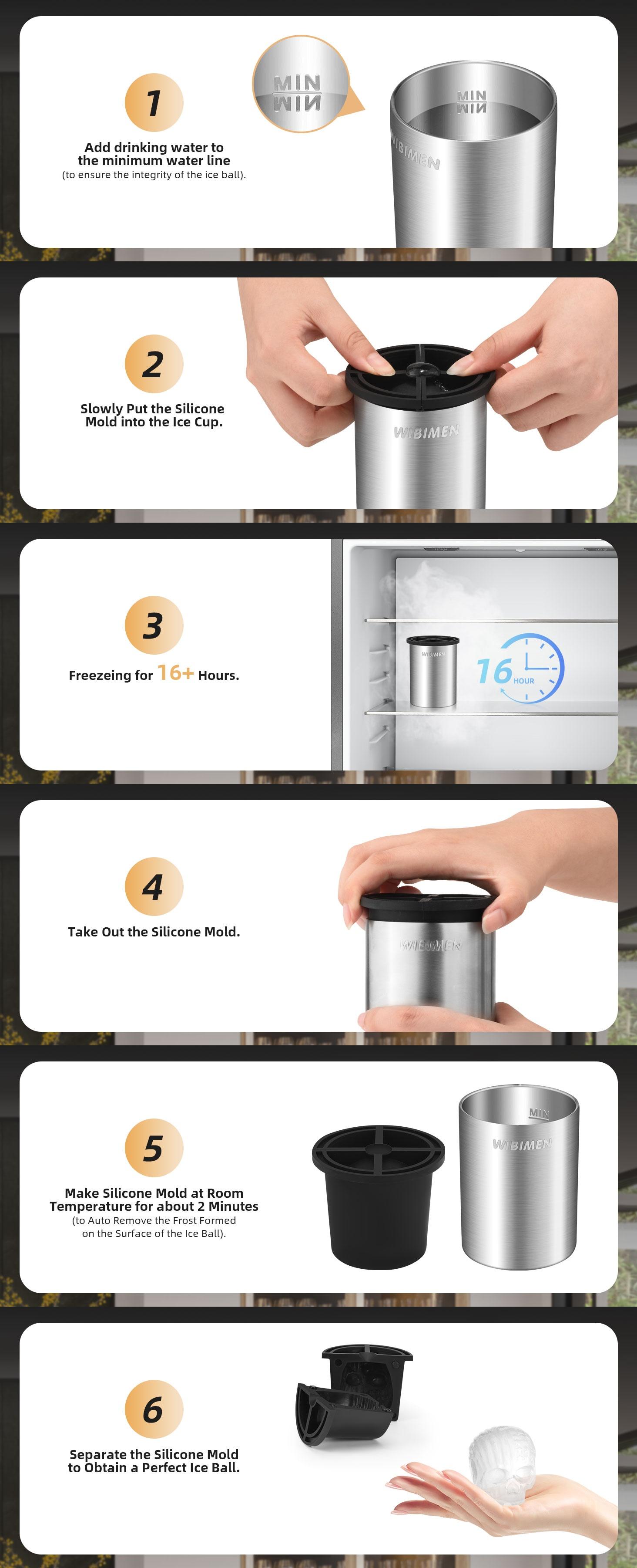 Cool and Bold Skull Ice Ball - Chill Wine and Drinks in Style - Premium Stainless Steel for the Ultimate Chill - Perfect for Whisky Lovers Bars Barbecues Parties and Special Occasions! Silicone Utensils Modern Metal