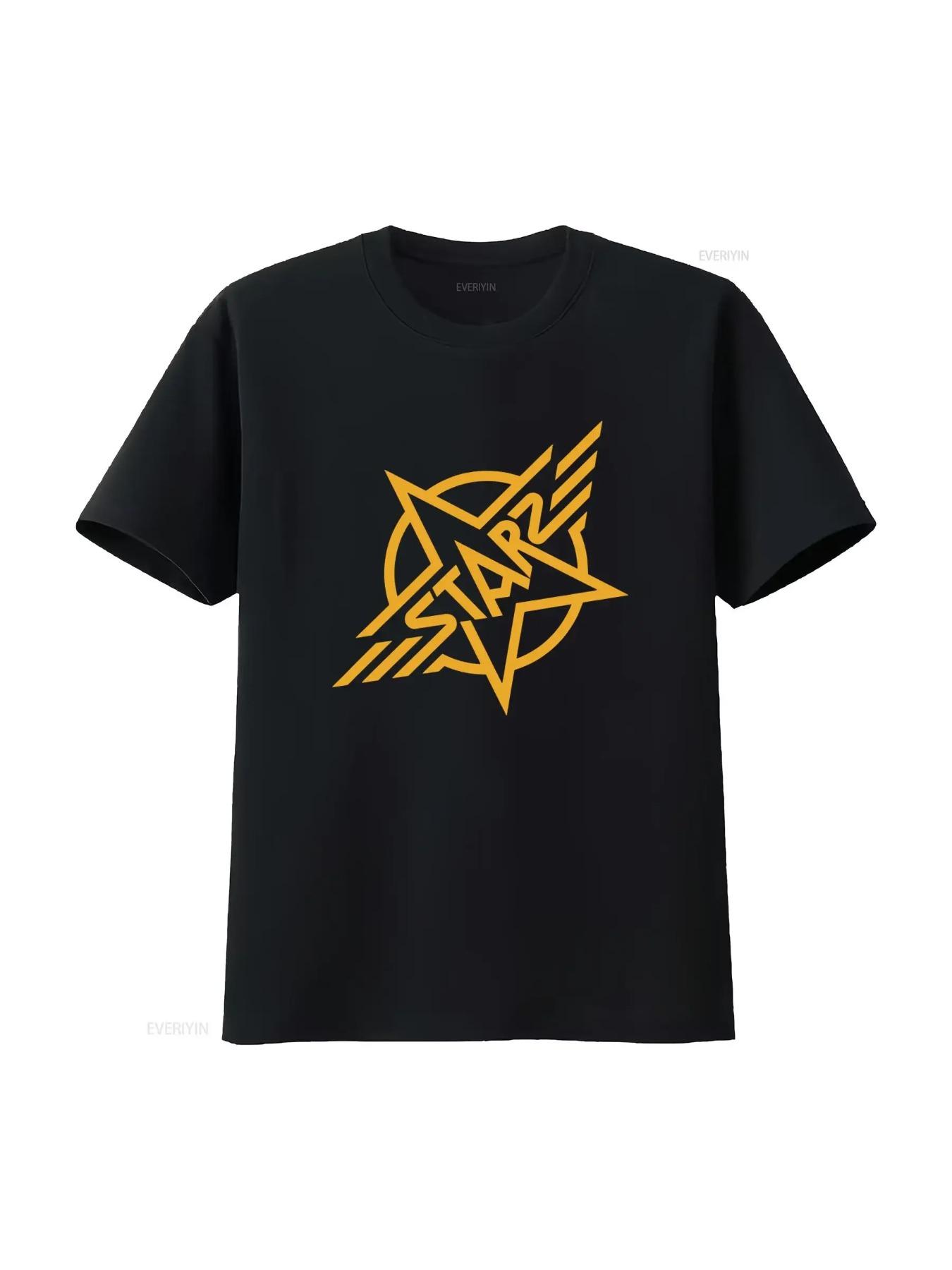 Starz Capitol Records Promo T Shirt XL Stylish Yellow Star Design for Men vintage Washed Comfortable fashion Slightly