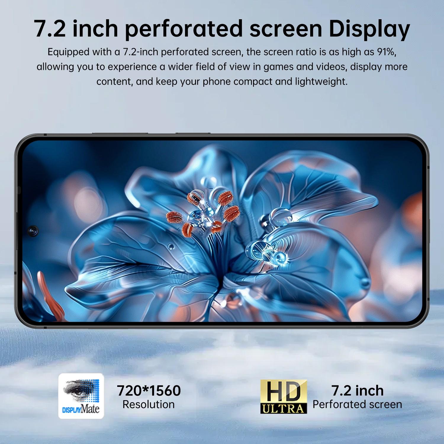 I25 Ultra Android 12 Smartphone, 7.2 Inch Large Screen, Octa-Core Processor, 4g Full Network, Dual Sim, 4GB+32GB RAM, 4300mah Battery, HD Camera