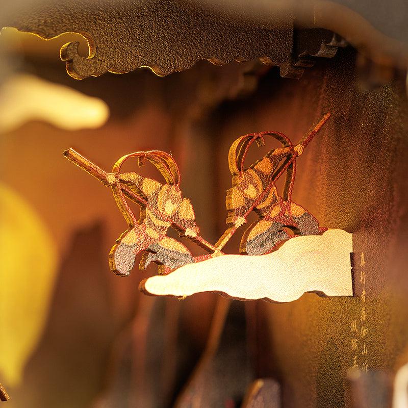 CUTEBEE DIY 3D Book Nook Kit The Legend of Wukong – Miniature Wooden Mythical House Dollhouse, Handmade Tiny House Bookshelf Decor | Holiday, Christmas and Black Friday Gift CUTEBEE DIY 3D Book Nook Kit The Legend of Wukong – Miniature Wooden Mythical House Dollhouse, Handmade Tiny House Bookshelf Decor | Holiday, Christmas and Black Friday Gift