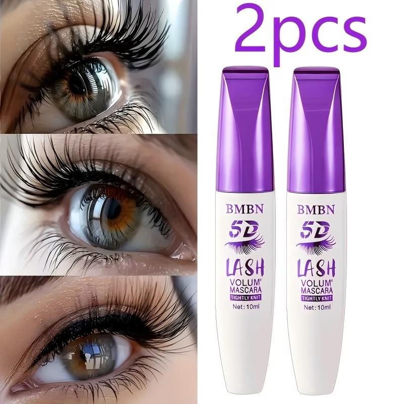 2PCS - Big Eye Advanced Curling Mascara - 5D fiber formula for lash lifting, curling, and lengthening, comes with a curling brush, all-day smudge-proof, delicately packaged in a tube, applies smoothly without clumping. Women's cosmetics, a perfect gift fo