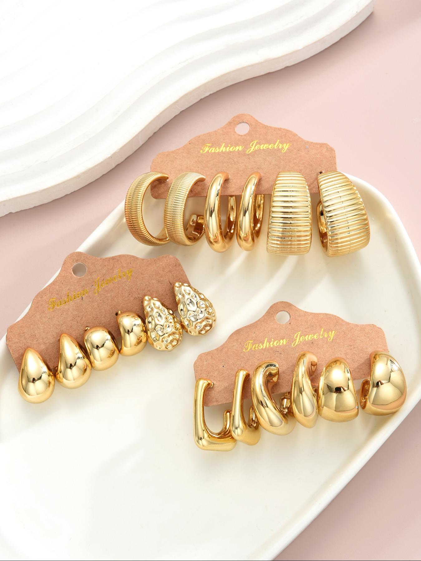 Fashionable 18-36 Piece High Quality Earrings Set for All Seasons, Trendy Stylish Accessories Collection, Perfect for Daily Wear & Special Occasions