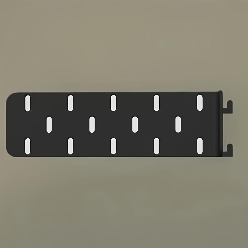 1pc Black/White Pegboard Expansion Hook | Suitable for Kitchen, Study Organizing Stationery or Tableware, Durable Plastic, Wall-Mounted Storage Rack, Utility Hooks, Study Accessories, Tableware Storage, Space-Saving Design, Functional Hooks