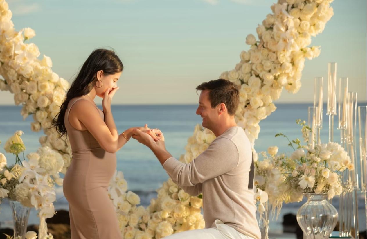 Women's oversized cubic zirconia 2PC stackable ring set, true love eternal promise, perfect gift for proposal wedding ring anniversary sizes 6-10