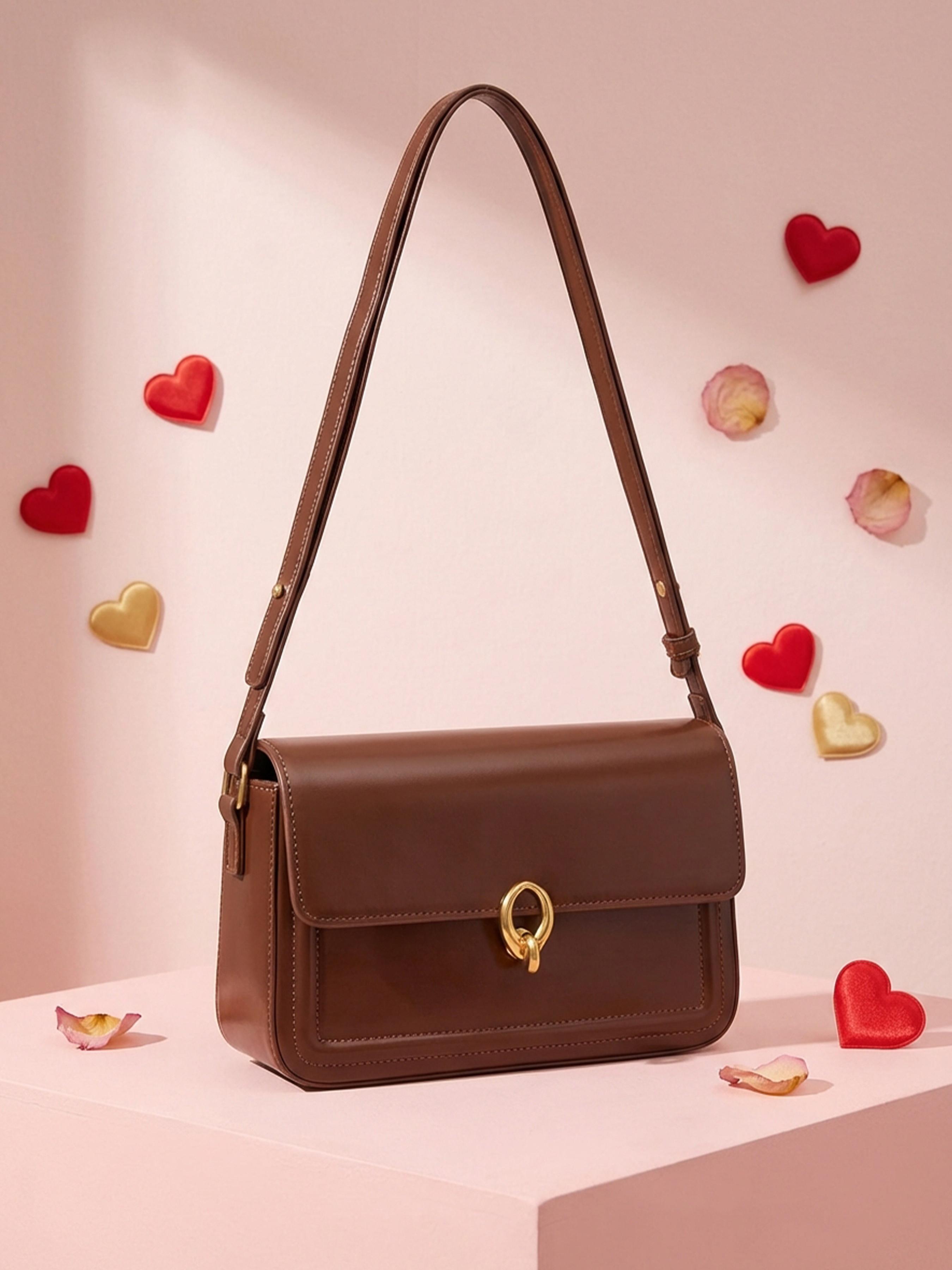 Valentines Day Mini Classic Rectangular Flap Bag, Stylish Shoulder Bag for Everyday Use, Chic Crossbody Design for All Seasons, Pu Leather Crossbody