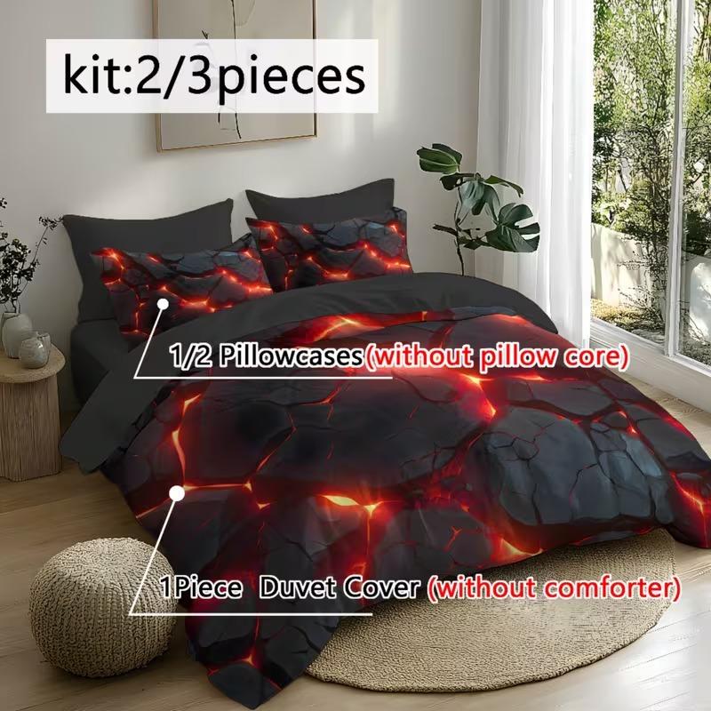 Light Design Bedding Set, Soft Comfortable Duvet Cover & Pillowcases, 3D Digital Print, Suitable for Bedroom Hotel School Dormitory, Modern Bedding Set