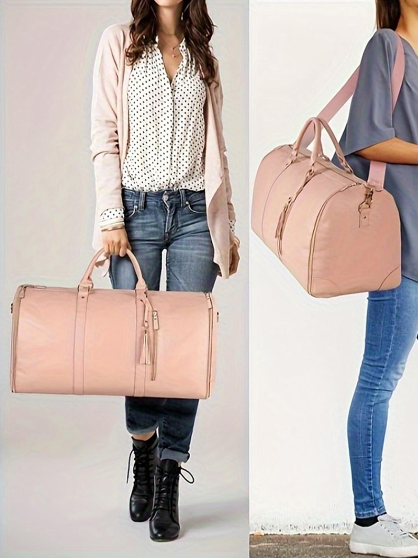 Multifunctional clothes-hanging travel storage bag, portable folding suit bag, large-capacity fashion, simplicity, leisure and joker handbag for business trip,  classic   suitable for business trip, Travel Duffle Bag, etc.