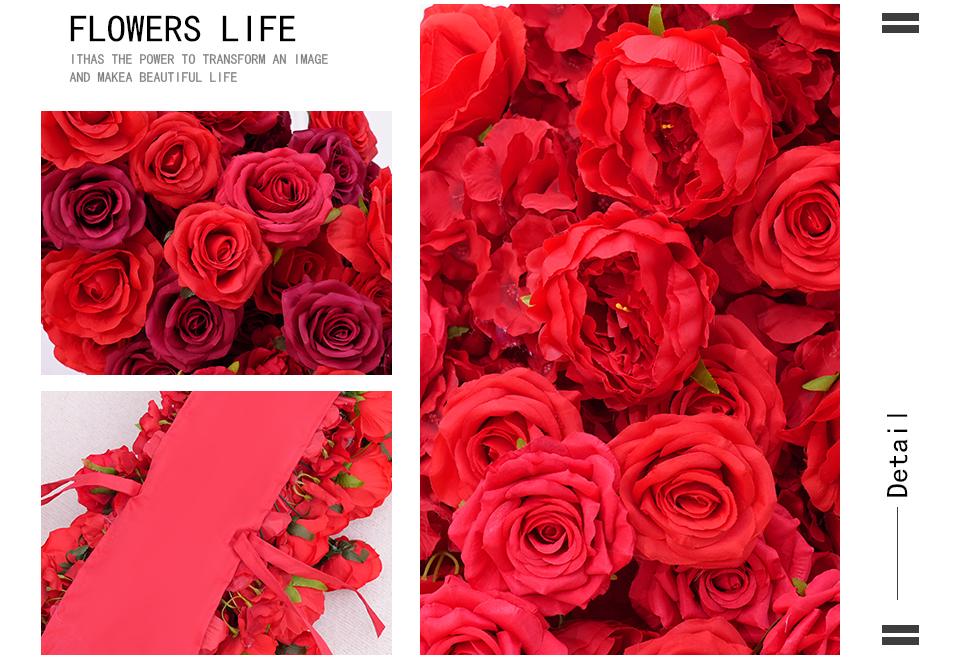 A8869 Luxury Red Rose Floral Arrangement Cloth Base Heart-Shaped Arch Props A8869 Luxury Red Rose Floral Arrangement Cloth Base Heart-Shaped Arch Props