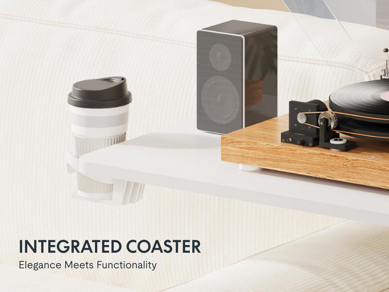 H7 Mobile Adjustable Bedside Table, Standing Desk with Wheels, Rolling Laptop Desk Cart & Portable Computer Workstation for Hospital, Home Office, Bedroom, Living Room, Dorm, and Small Spaces, Reading Studying, Bedside Care Max Load Capacity Gas Spring