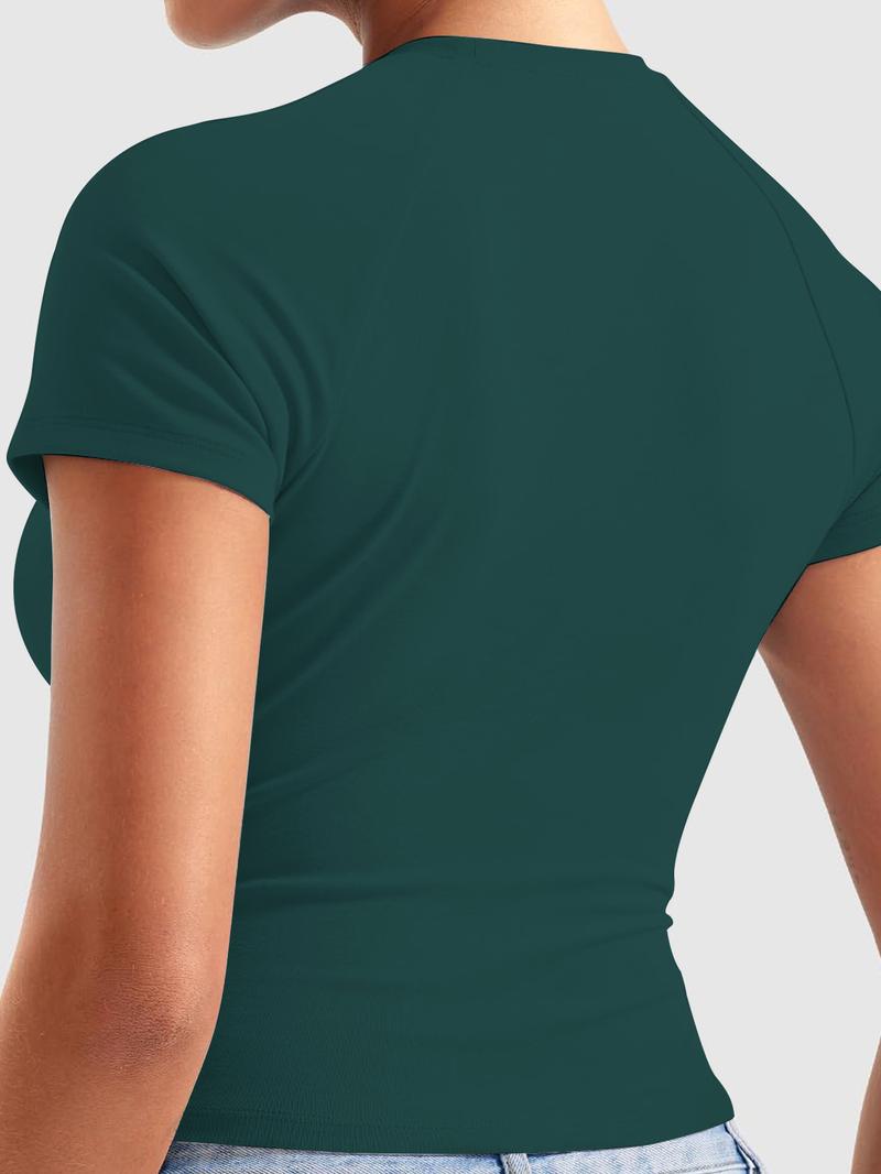 Seamless Workout Tank Top T-Shirts; Seamless Yoga Top for Outdoor Sports Casual Quick-Dry Fitness Top for Running High-Stretch Moisture-Wicking Seamless Tight-Fit Short-Sleeved Workout T-Shirt, Gym Performance Top, Gym Workout Wear