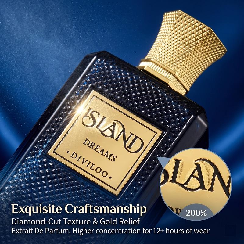 Island Dreams Perfume 100ML Unisex, Bourbon Vanilla Gourmand Eau De Parfum, Coconut & Tropical Notes, Long Lasting Vacation Scent