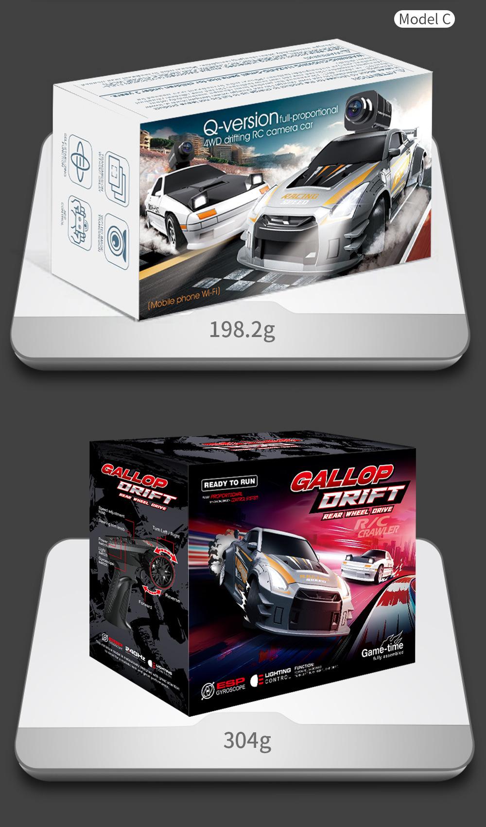 JJRC Mini FPV RC Car with Camera - 1:32 4WD High Speed Drift Racing Car, 2.4G Full Proportional Control, APP Remote Mode, Rechargeable Toy for Boys Kids 8-12 hd