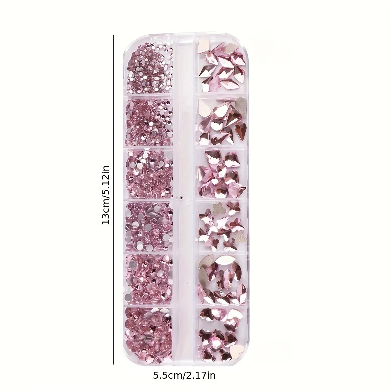 Multi-shape Crystal Nail Art Gemstones, 1 Box Glitter Nail Art Rhinestones, Nail Art Decoration for Women & Girls, Shining Rhinestone