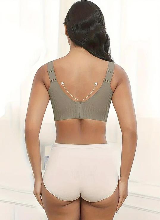 【Plus Size】 Viral 2026! [4-Pack] 3D-Lift Plus Size Bra, Anti-Sagging Seamless Bralette, Maximum Support for Bigger Busts, XL-4XL