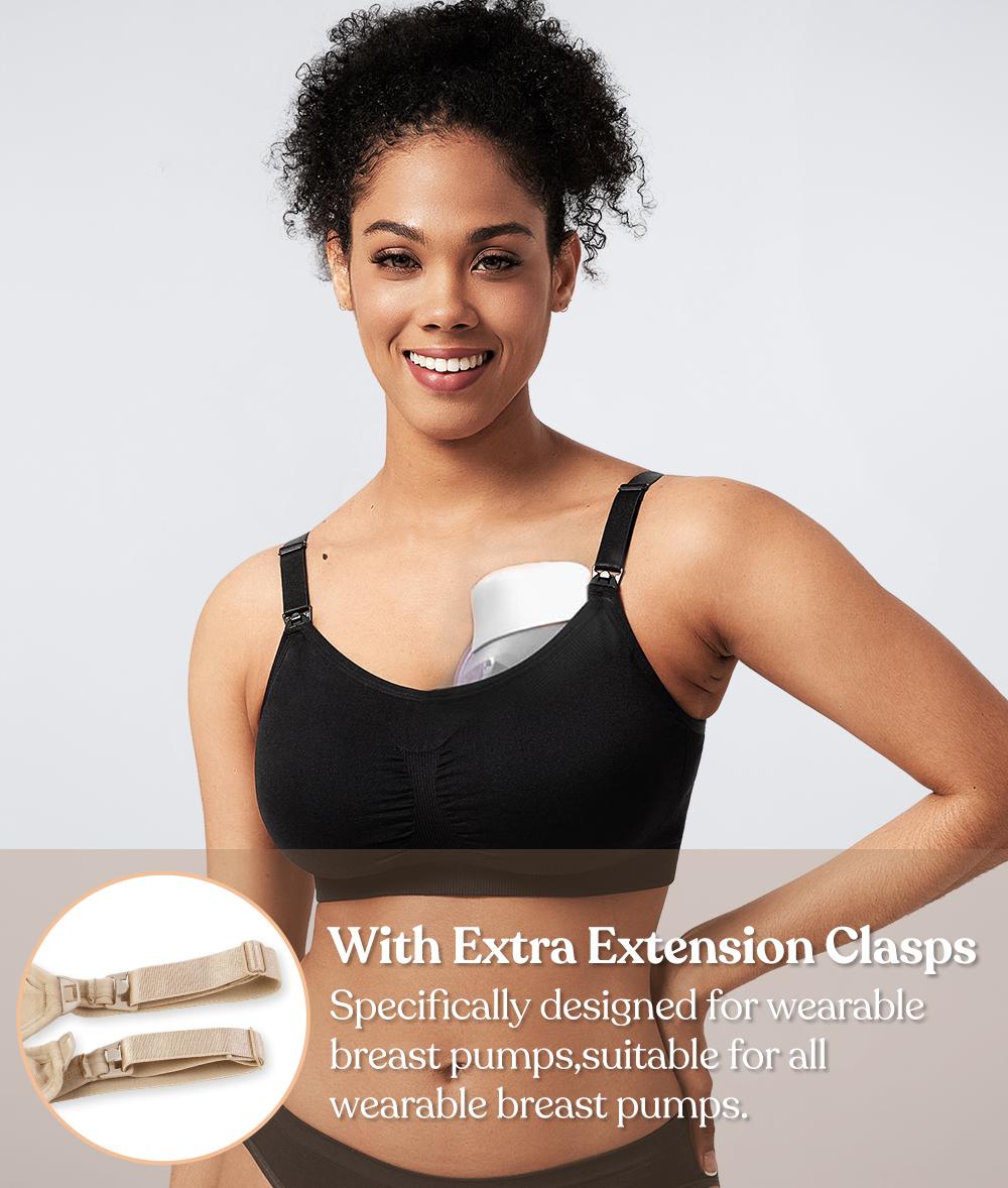 HSIA ComfyCare Seamless Full Coverage Wireless Removable Padded Nursing & Maternity Bra