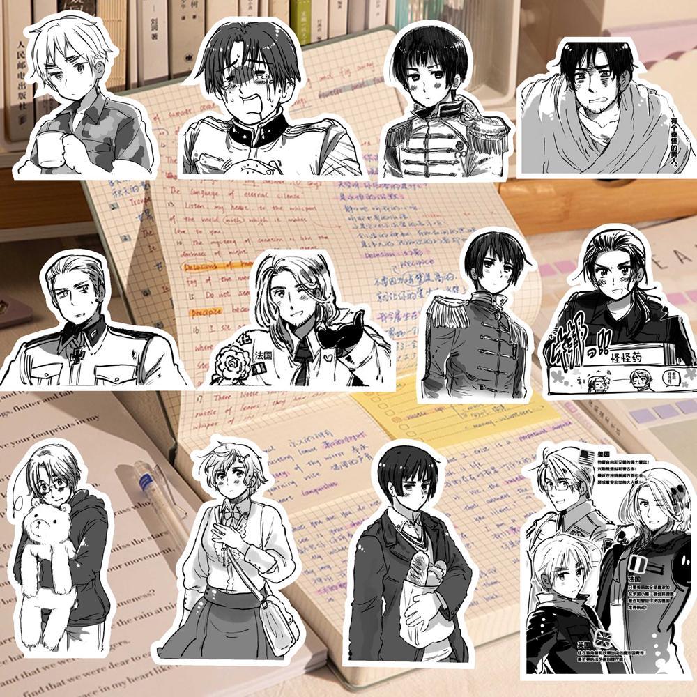 65Pcs Hetalia APH Anime Peripheral Stickers DIY Handbook Decoration Phone Case Cup Skateboard Waterproof Graffiti Stickers 65Pcs Hetalia APH Anime Peripheral Stickers DIY Handbook Decoration Phone Case Cup Skateboard Waterproof Graffiti Stickers