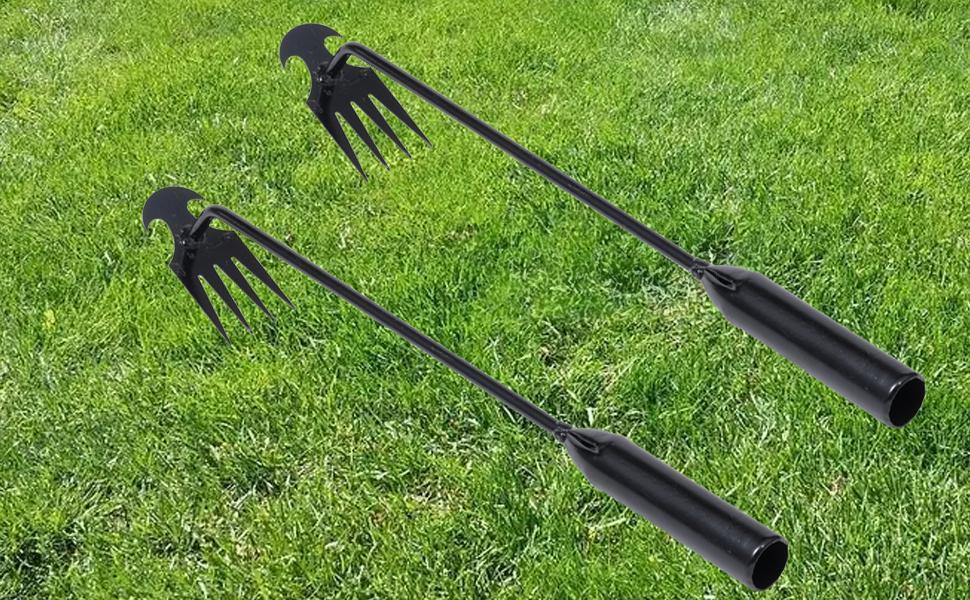 Weed Puller Tool Garden Weed Pulling Tool, Portable Garden Weeder Tool Uprooting Weeding Tool, 4 Teeth Manganese Steel Forged Hand Weeder for Vegetable Gardening Backyard Farm Planting & Weeding Weed Puller Tool Garden Weed Pulling Tool, Portable Garden Weeder Tool Uprooting Weeding Tool, 4 Teeth Manganese Steel Forged Hand Weeder for Vegetable Gardening Backyard Farm Planting & Weeding