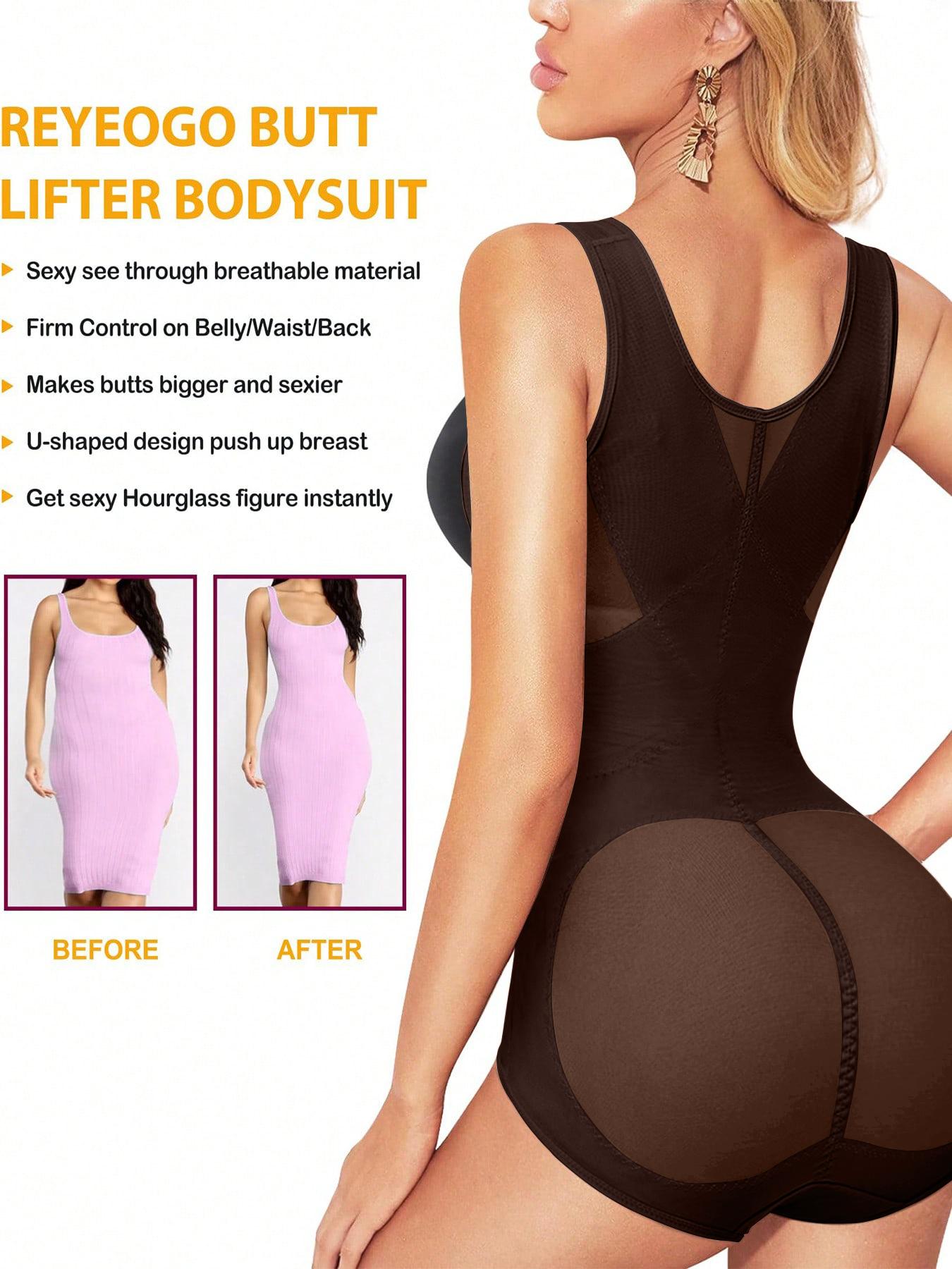 Women's High Elastic Breathable Mesh Cross Waist Shapewear, Lightweight Belly Control Corset, Classic Round Neck Chest Support One-Piece