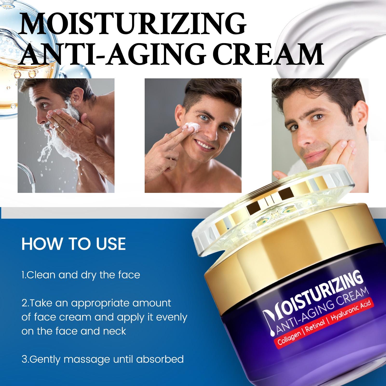 50g Moisturizing Cream, Wrinkle Reduction, Contains Collagen Peptide, Retinol, Hyaluronic Acid, Tightening, Fine Line Fade, Daily Skincare