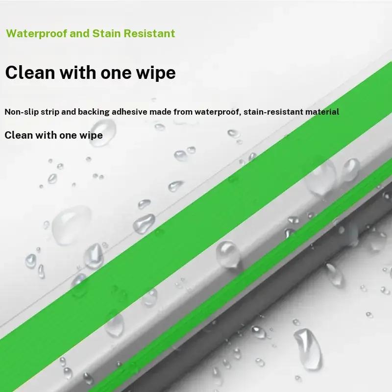 Stair Non-Slip Strip L-Type, Self-Adhesive Thick Outdoor Anti-Slip Tape, PVC Stair Step Grip, 10x4cm, 10m Roll