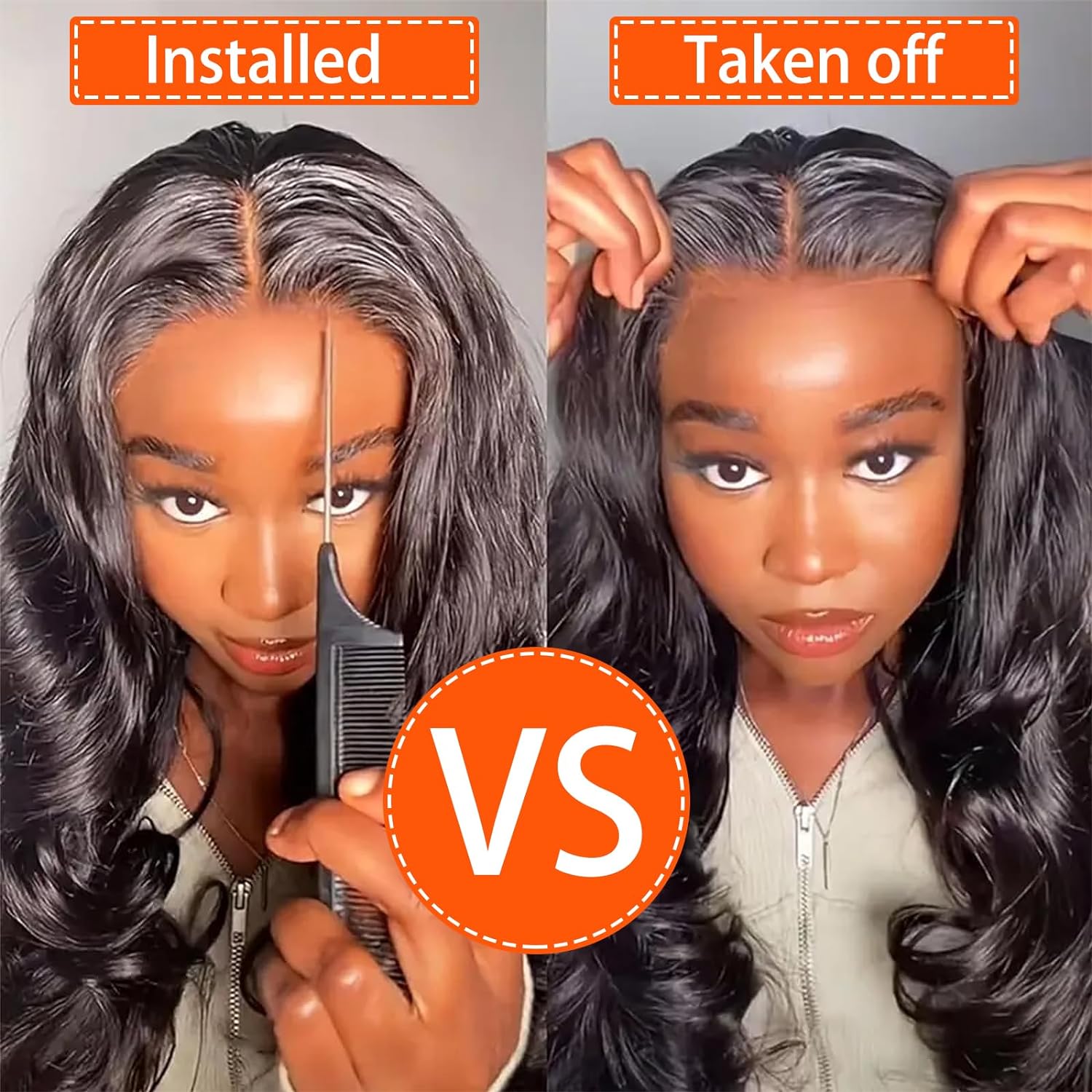 Bling Hair 9x6 7x5 6x4 5x5 HD Lace Easy Wear and Go Body Wave Glueless Human Hair Wigs Pre Plucked Pre Cut Transparent Lace Closure Wigs for Beginners 180% Density Water Wave Lace Front Wigs for Black Women #TikTokShopBlackFriday