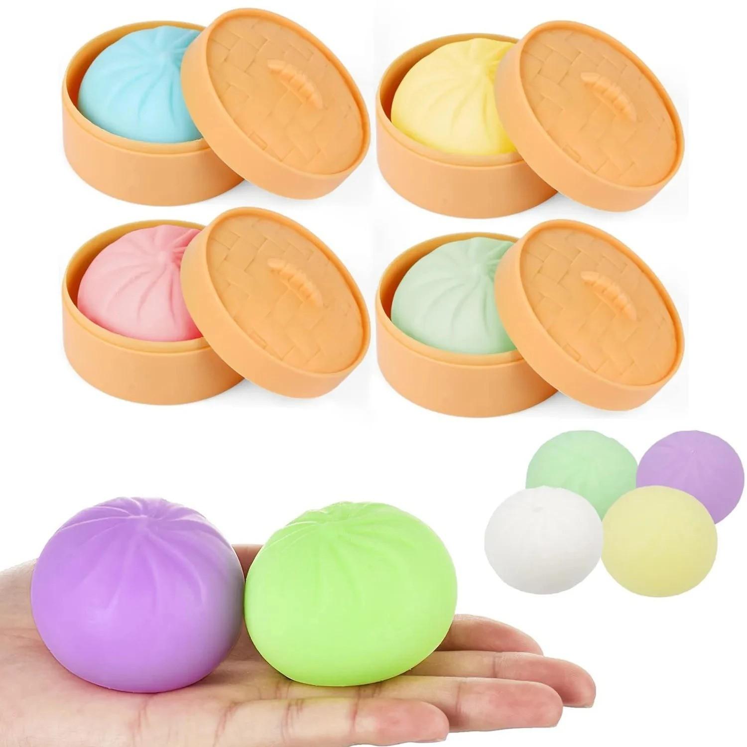 Blind Box Stress Relief Baozi Toy, Realistic Compression Fun, Slow Rebound Soft Squeeze, Prank Gift, Relaxing Fidget Toy