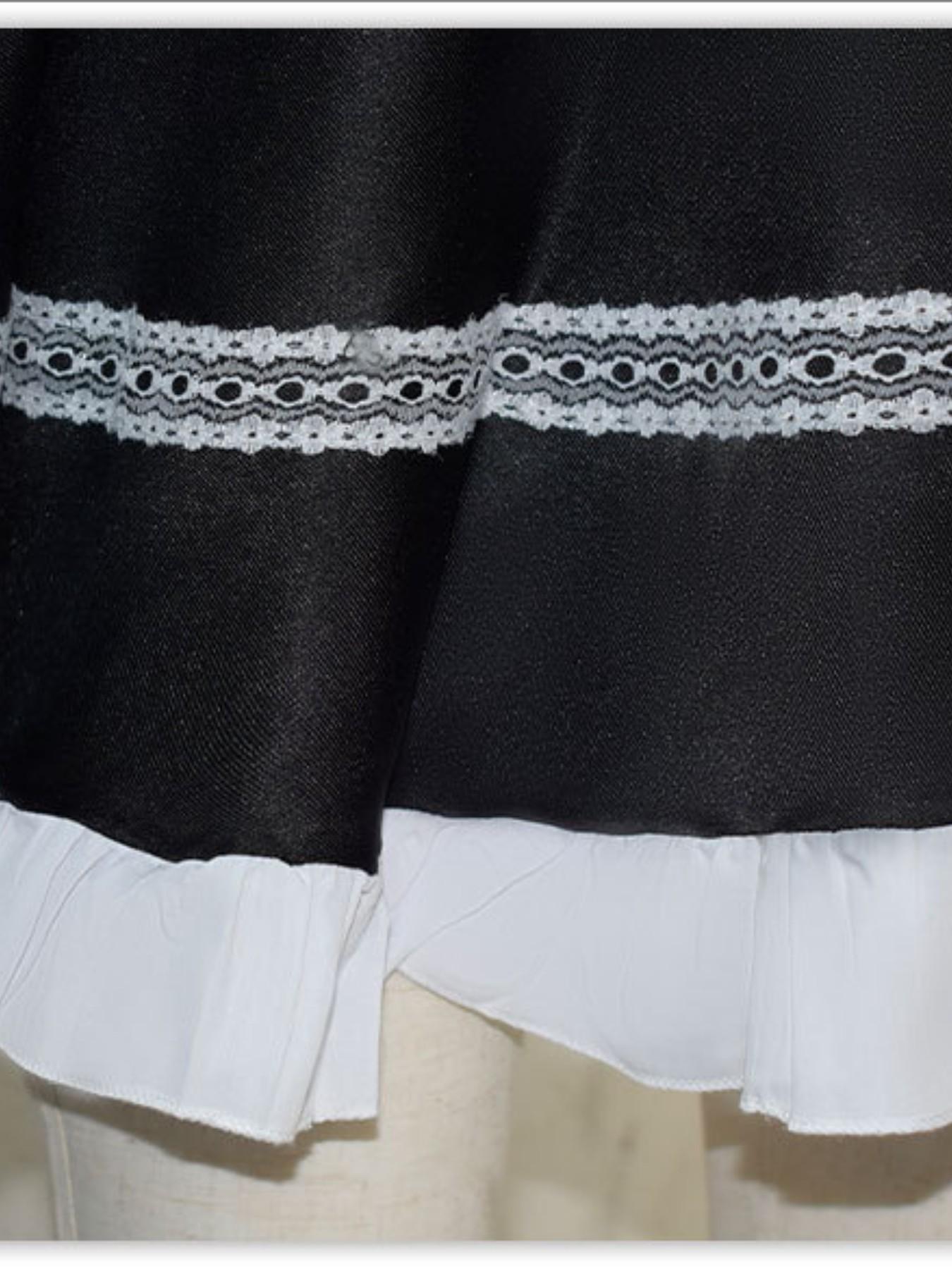 Anime Panty & Stocking with Garterbelt Younger Sister Anarchy Stocking Cosplay Costume Gothic Maid Lolita Dress Long Socks