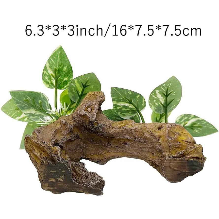 Fish  Decorations Aquarium Decor Ornaments Betta Silk Leaf pad Hammock Artifical Driftwood Cave Goldfish Bowl Accessories (Type-D)