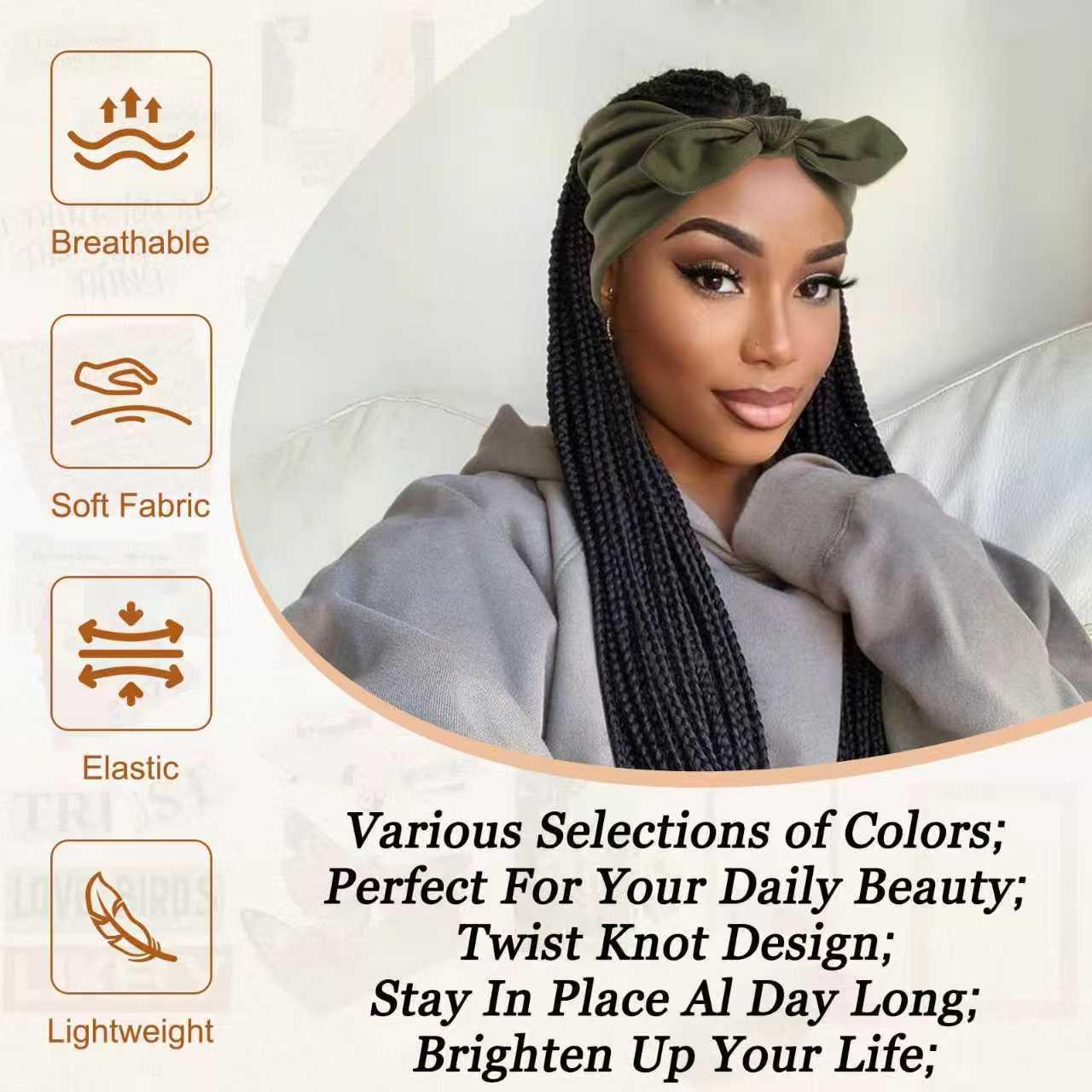 5 Pcs Women's Elastic Sports Headband Sweat Absorbent Running Gym Yoga Hair Tie Fashion Wide Band, Comfortable Workout Accessory, Sweat Wicking Headband, Sweat Absorbing Headband