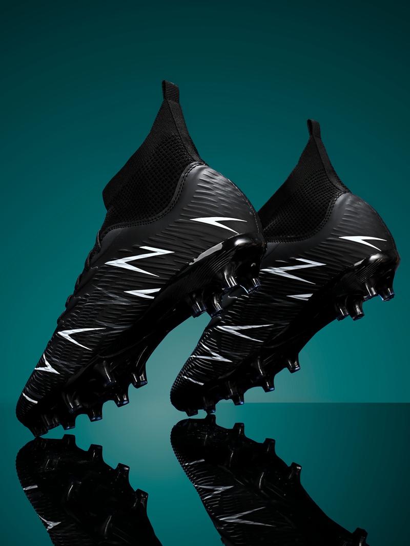 Men's Sports Football Shoes, Sports Lace Up Soccer Shoes, Football Cleats, Training Shoes for All Seasons
