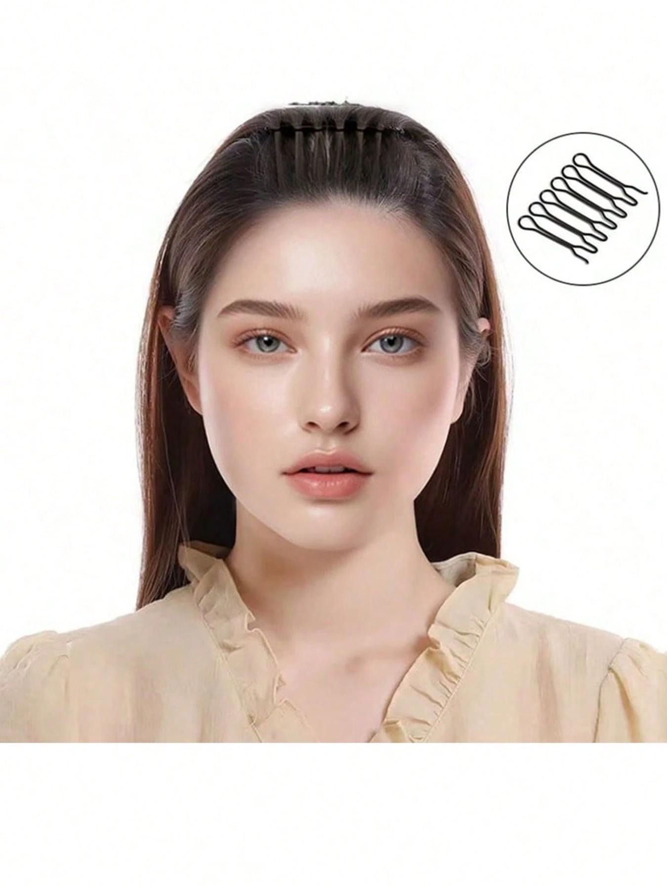 Invisible Hair Finishing Fixed Comb, Mini Bangs Bracket Styling Tool ， U-Shaped Hair Clip, Hair Accessories, Broken Hair Finisher Ornament Hair Clip Top Clip Back Of Head Invisible Bangs Fixed Insert Comb Anti
