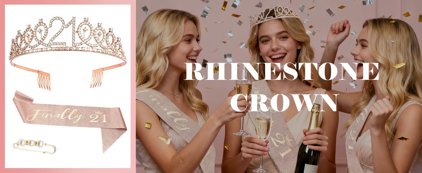 Sweet 16 Birthday Party Decorations Kit for Girls - Includes Sash, Tiara, Cake Topper, Number Candles & Balloons. Complete 16th Birthday Party Supplies Set, Perfect Gift Idea