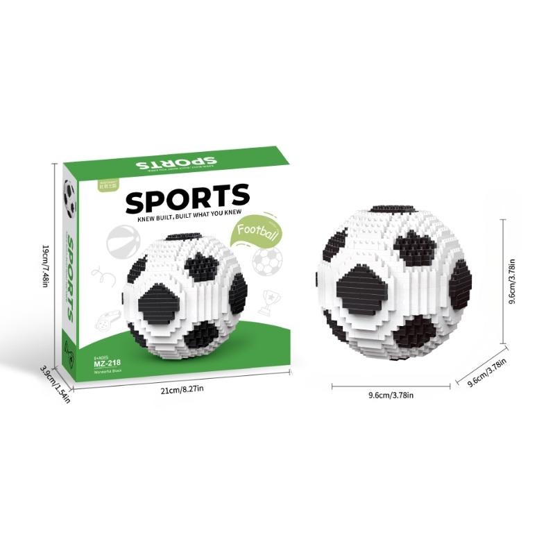 World Cup trophy gift box set for football fans, mini building blocks for children, Children's Day, Christmas and birthday gifts