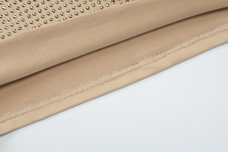 Crystal Embellished Halter Tank Top Women's Sexy Neck Tie Back Slim Bodycon Solid Top for Summer Holiday Vacation Outfit Night Party Dating Short Tops