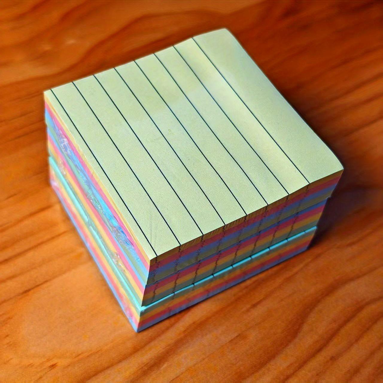 2 Books 400 Sheets Multicolor Sticky Notes, Portable Adhesive Labels for Students and Office Workers, Self-Adhesive Stickers, Office Supplies