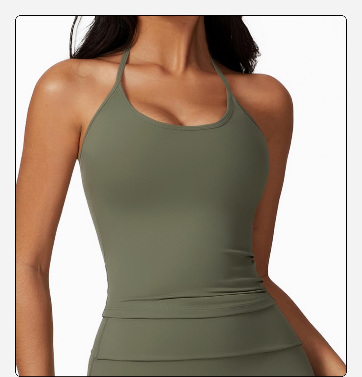 Women's Sports Tank Top Camisole Sports Tank Top with Built-in Bra Pads High Strength Yoga Underwear,Running Gym Exercise Outdoor Daily Wear Sports Tank Top,Quick Dry Yoga Tank Top,Fitness Tank Top Activewear SpringStatements