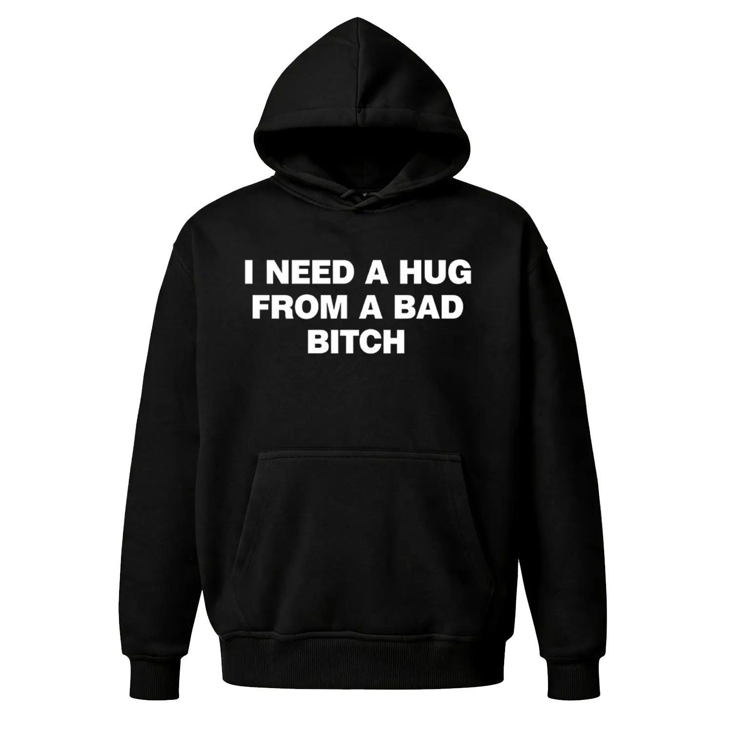 Funny "I Need A Hug" Graphic Hoodie | Sarcastic Meme Sweatshirt | Relatable Humor Pullover | Oversized Unisex Fleece Top | Best Gag Gift for Cool Friend/Bestie