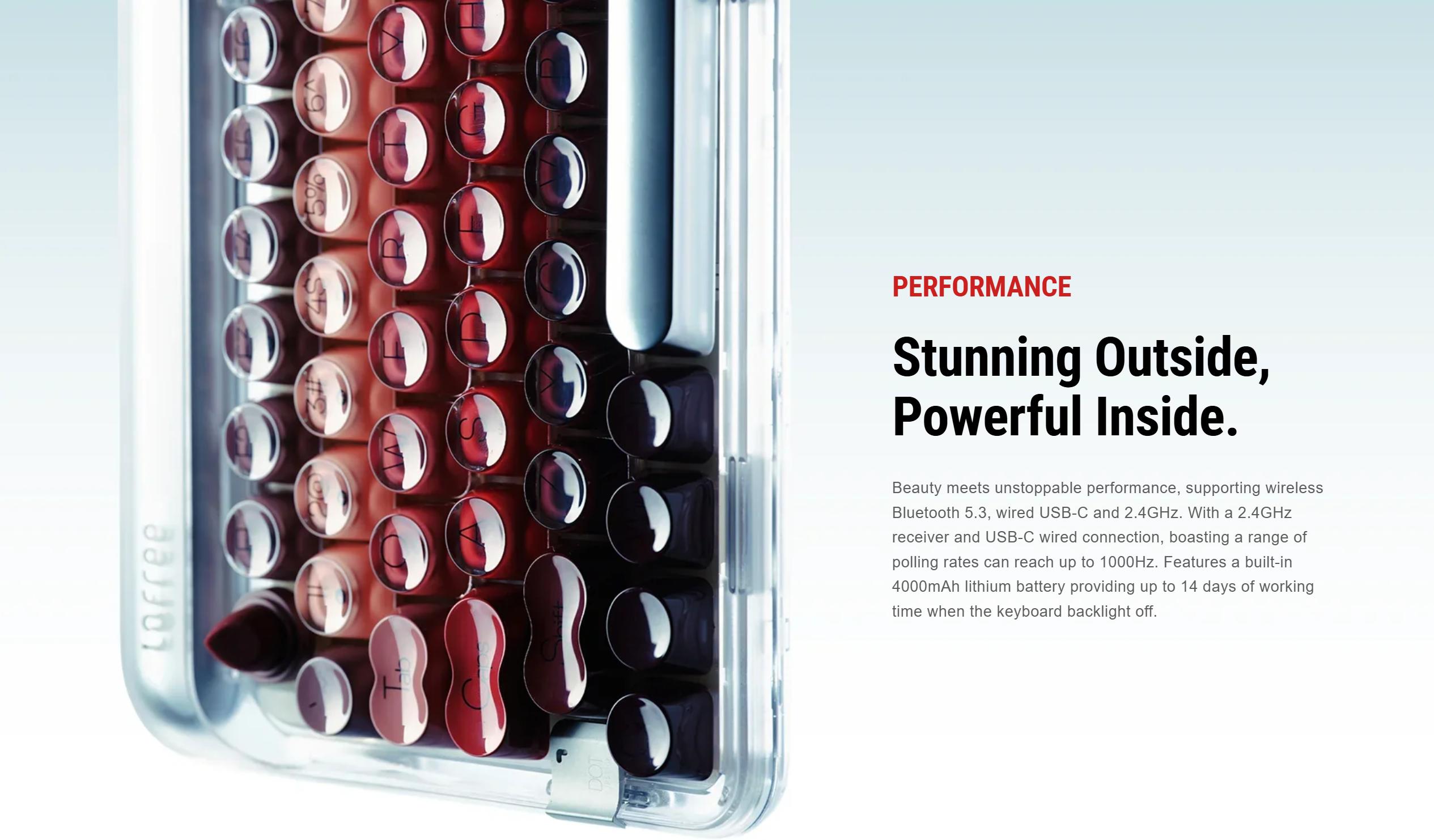 Lofree Lipstick Wireless Mechanical Keyboard