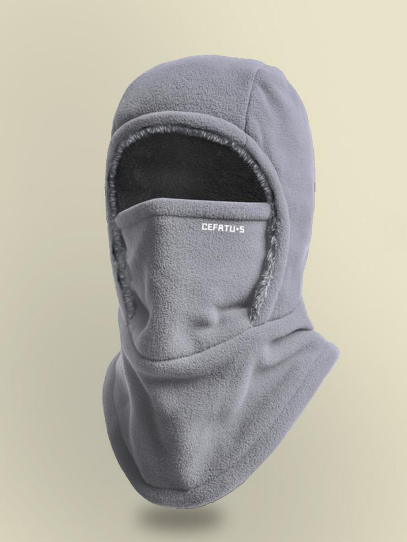 1pcs Winter Warm One Piece Hat, Balaclava Hat, Neck Mask Ear Protection One Piece, Windproof Face Mask, Style Fits Face, Thick Material,No Air Leakage, Suitable for Winter Cycling, Running, Skiing, Fishing, Outdoor Sports and Work, Unisex