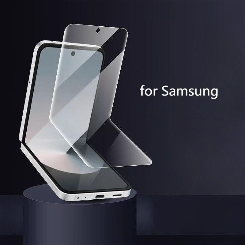 Samsung Galaxy Z Flip 5 6 7 Protective Screen Protector with 2 Front TPU Films and 2 Camera Lens Protectors High Transparency Seamless Fit Scratch Proof Shield