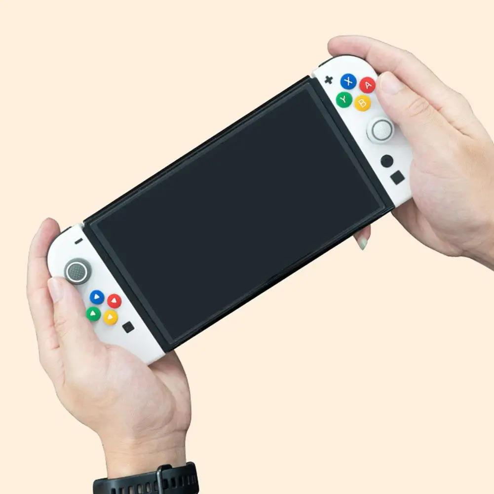 For Switch 2 Button Grips Caps Joystick Thumbsticks Cap+button Sticker Set Silicone Material Button For Switch2 Accessories