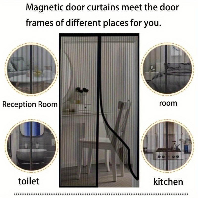 Magnetic Screen Door Self-Sealing Heavy Duty Mesh Curtain Bug Proof Fits All Doors All Season Home Gift