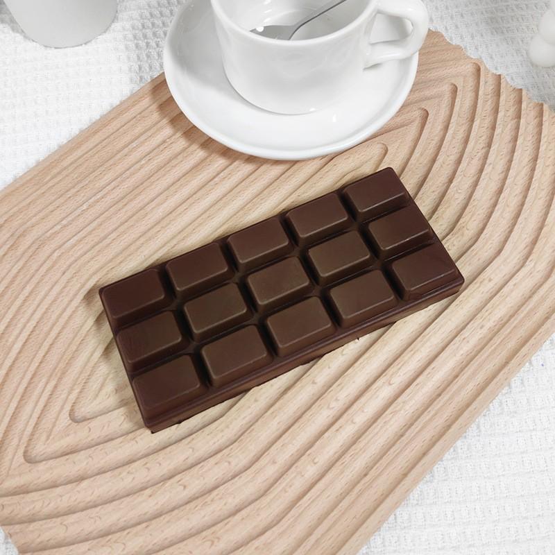 1 Count Simulation Chocolate Squishy Toy, Squishie, Stress Relief Fidget Squeeze Toy, Office Relaxation Gift, Desk Fidget and Small Decorative Item, Perfect for Unwinding