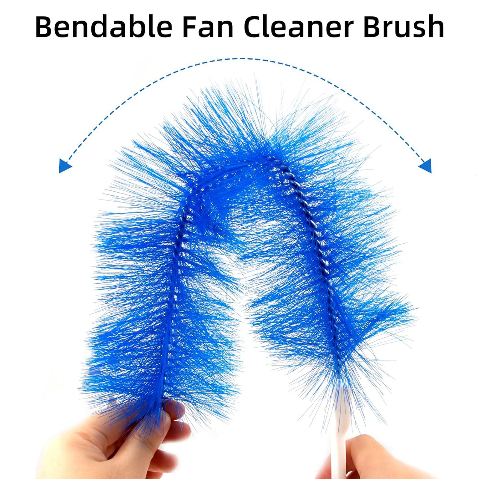 Buy 1 Get 2,Reusable Dust Remover,Fan Cleaner Brush,Duster,Cleaner Brush,Bendable Microfiber Head,Washable,ldeal for Ceiling Fan Blades,Curtains,Air Vents,Cars Et.
